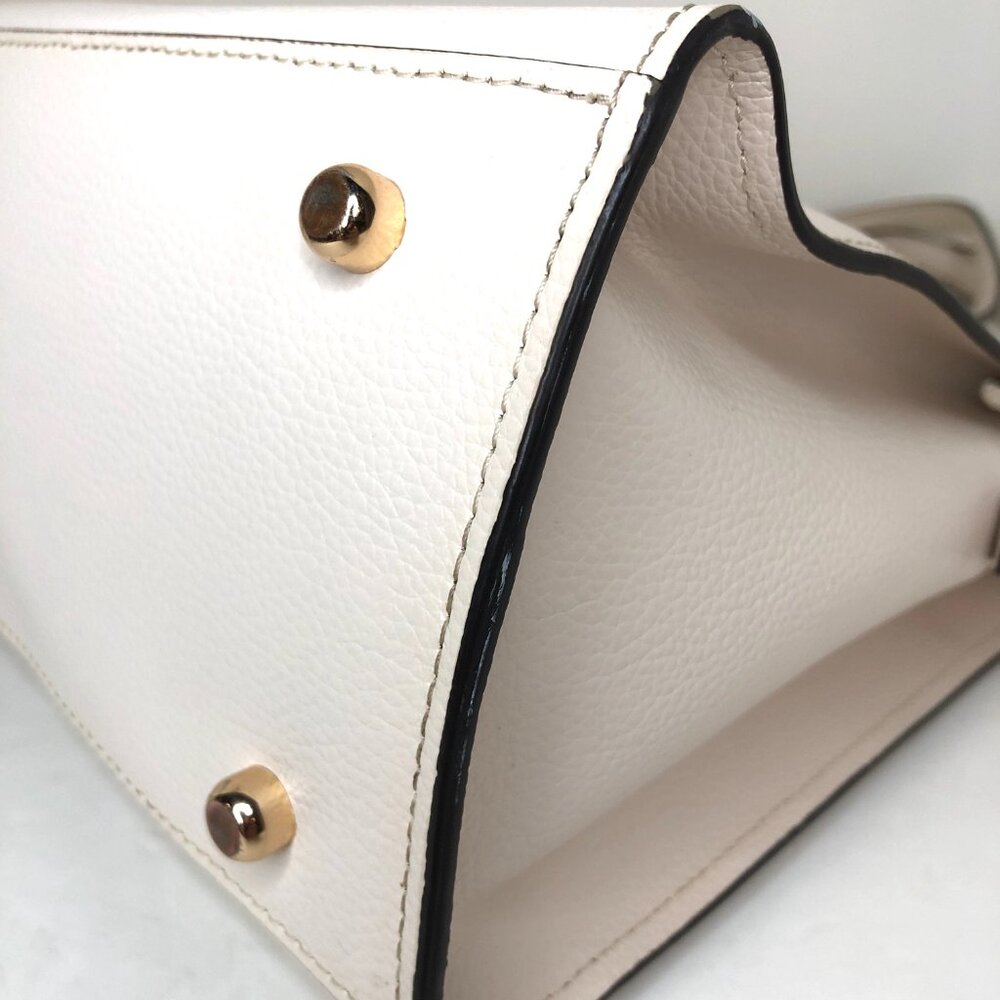 Coach Tatum Large Leather Carryall Tote Shoulder Bag Chalk (Cream) AUTHENTICATED - Picture 12 of 16